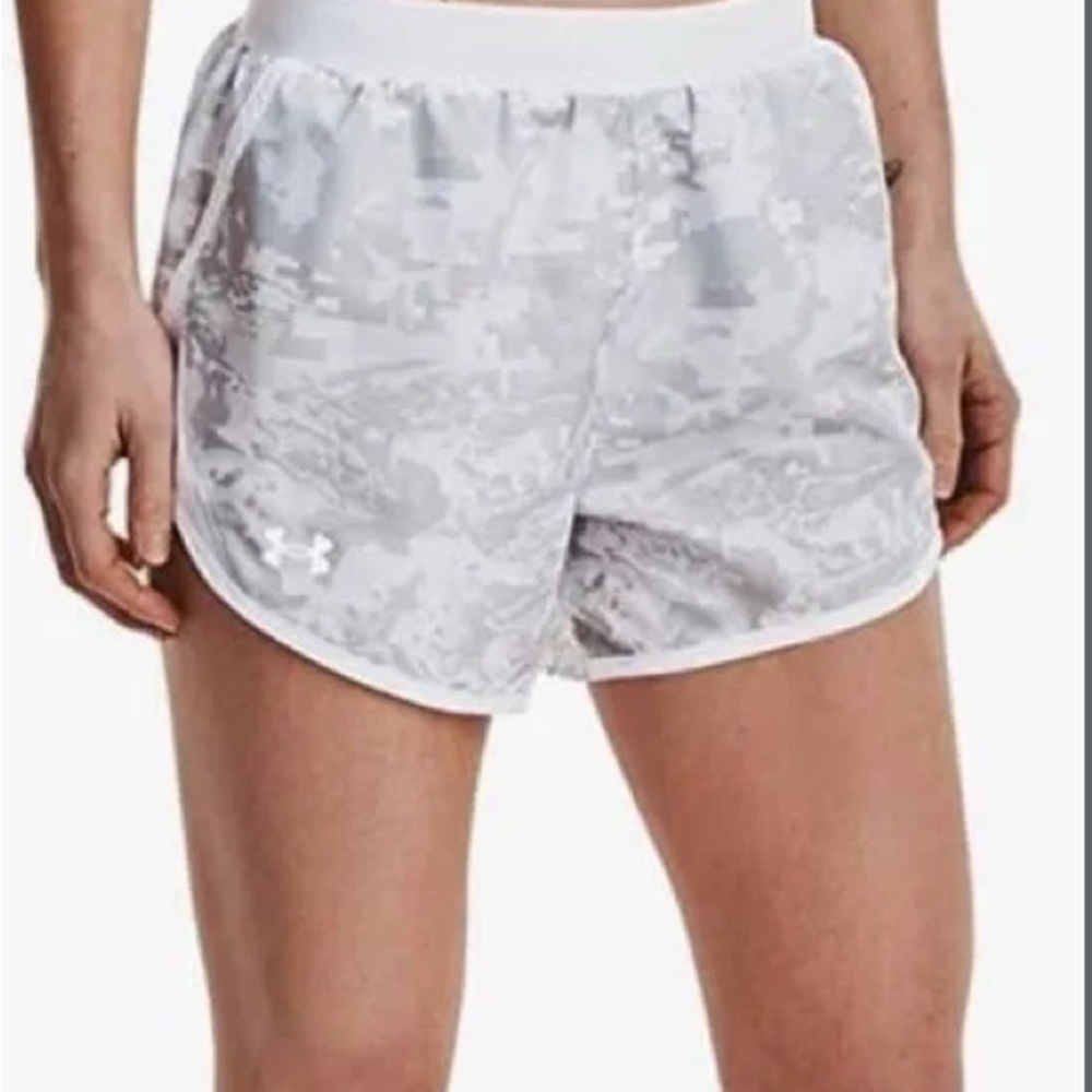 Under Armour Women's Athletic Shorts in White Camo
